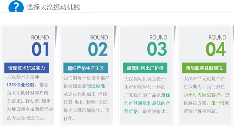 大漢振動篩廠家服務 大漢振動篩廠家服務